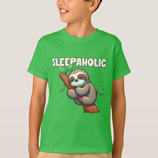 Camiseta Sleepaholic - Amantes del sueño - Locura durmiente (Anverso)