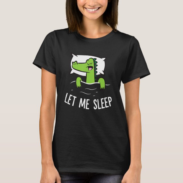 Camiseta Sleeping Alligator Let Me Sleep Cute Napping Allig (Anverso)