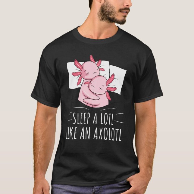 Camiseta Sleeping Axolotl Lover Pyjamas Napping (Anverso)