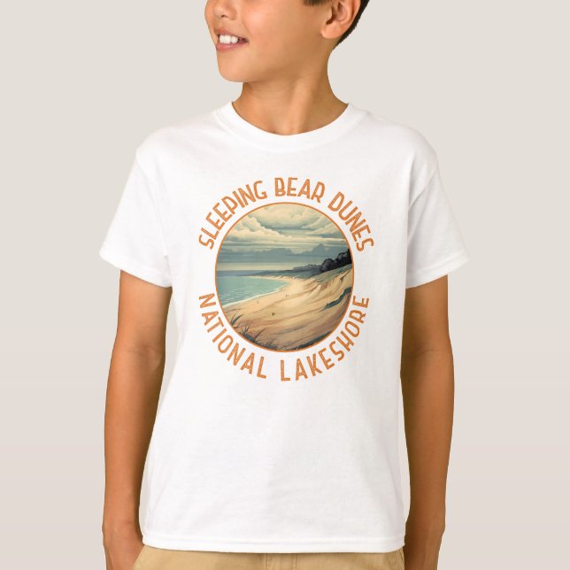 Camiseta Sleeping Bear Dunes National Lakeshore Circle (Anverso)