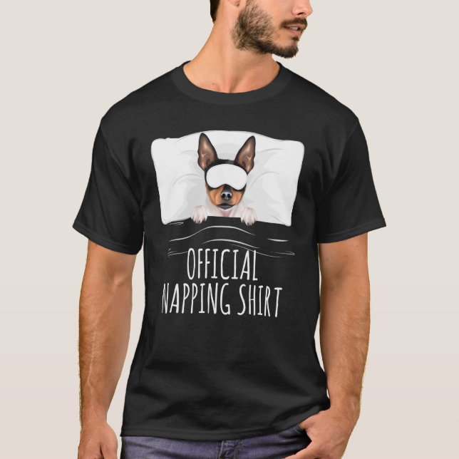 Camiseta Sleeping Dog Toy Fox Terrier Official Napping 1 (Anverso)