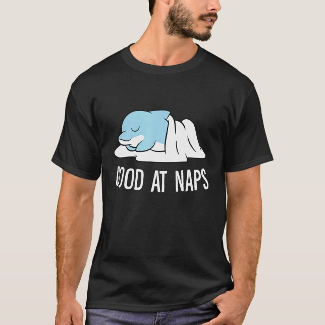 Camiseta Sleeping Dolphin Good At Naps Napping Dolphin Paja (Anverso)