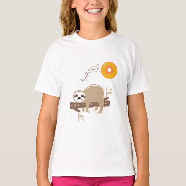 Camiseta Sleeping on Music Vinyl Record Sun (Anverso)