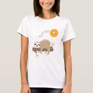 Camiseta Sleeping on Music Vinyl Record Sun