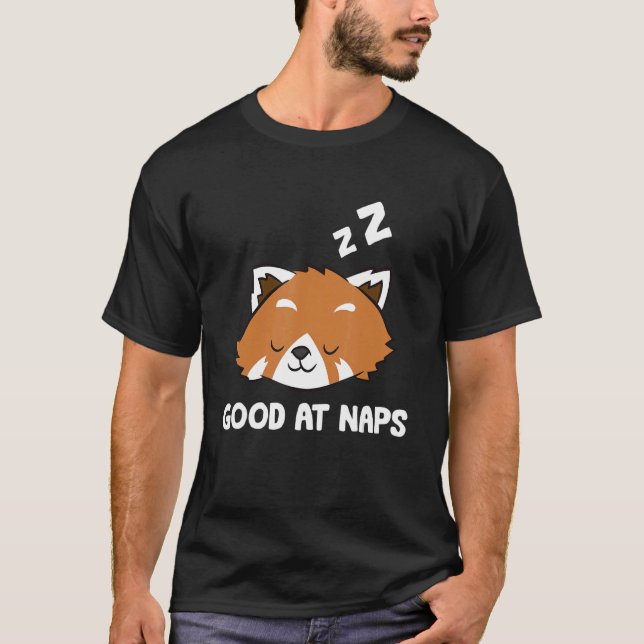 Camiseta Sleeping Red Panda Good At Naps Napping Red Panda  (Anverso)