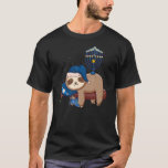 Camiseta Sleeping Sloth Menorah Hanukkah Chanukah Animal Je<br><div class="desc">Menorah Hanukkah Chanukah Animal Jewish</div>