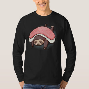 Camiseta Sleeping Sloth Sushi Animal Sloth Sushi Hug Foodie