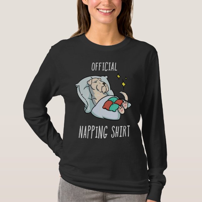 Camiseta Sleeping Soft Codificated Wheaten Terrier Pajamas (Anverso)