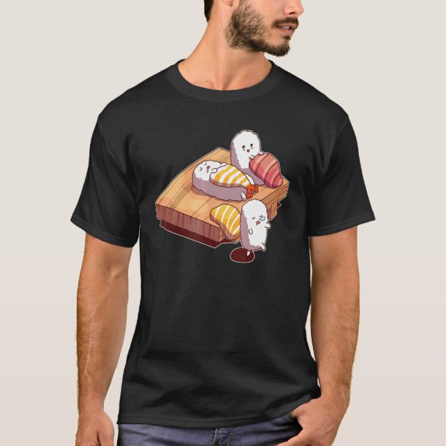 Camiseta Sleeping Sushi Japonés Foodie Asia Fan Enjoy Foo (Anverso)