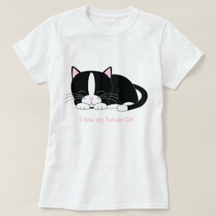 Camiseta Sleeping Tuxedo Cat