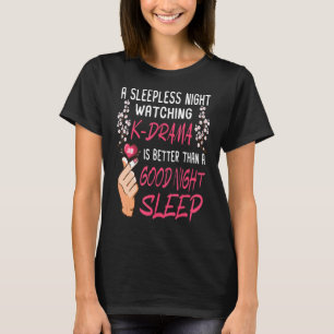 Camiseta Sleepless Mirando K Drama Drama coreano Kdrama Mam