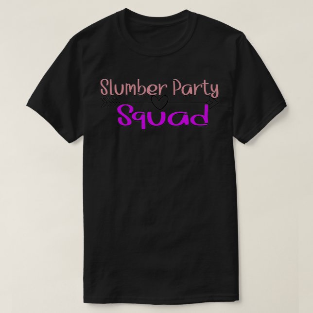 Camiseta Sleepover Pajama Party tee, Matching Slumber Party (Diseño del anverso)