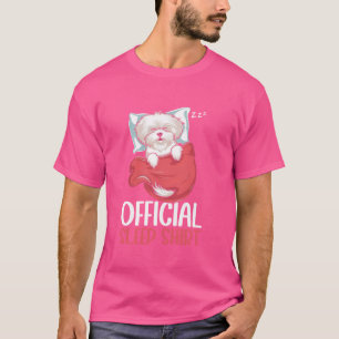 Camiseta Sleepshirt oficial Perro maltés PJ Nappin durmient