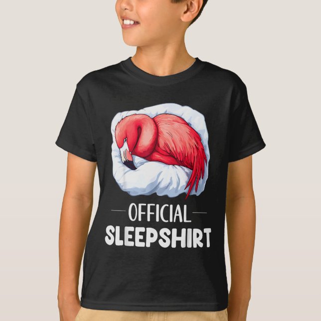 Camiseta Sleepshirt Sleeng Flamingo Animal Lovers Pajama  (Anverso)