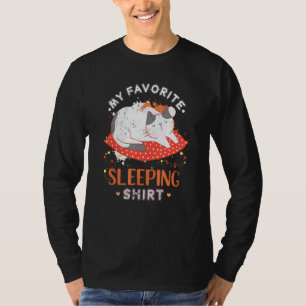 Camiseta Sleepy Cat Animal Late Riser mañana Grouch Sleepe
