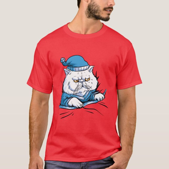 Camiseta Sleepy Cat friend (Anverso)