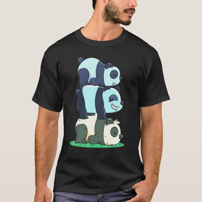 Camiseta Sleepy Forest Animal Chino Wildlife Panda Bear (Anverso)