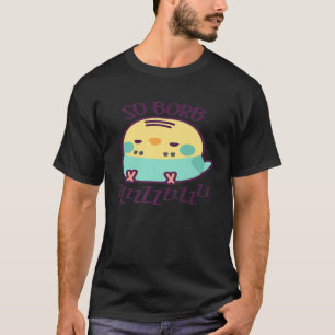 Camiseta Sleepy Green Budgie Cute T-Shirt