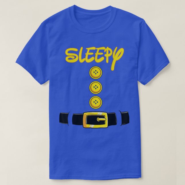 Camiseta Sleepy Halloween Dwarf Costume Color Matching  (Diseño del anverso)