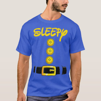 Camiseta Sleepy Halloween Dwarf Costume Color Matching 