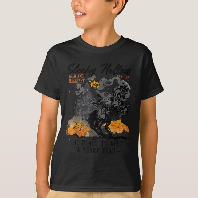 Camiseta Sleepy Hollow Cabecera de Halloween (Anverso)