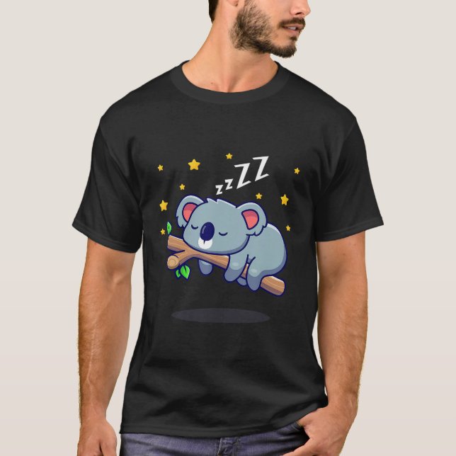 Camiseta Sleepy Koala durmiendo (Anverso)