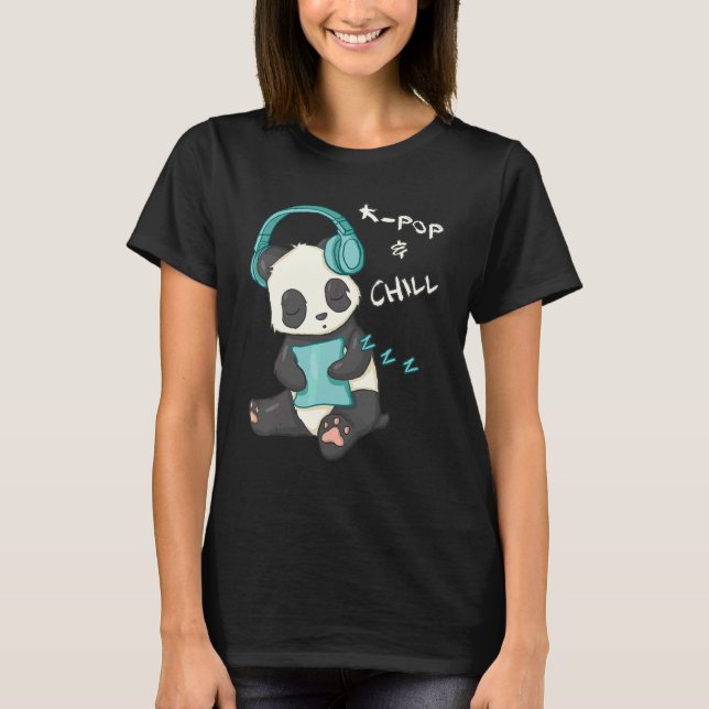 Camiseta Sleepy Panda K Pop Y Chill (Anverso)
