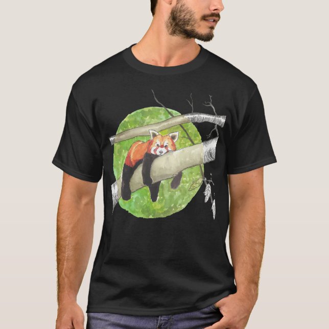 Camiseta Sleepy Red Panda (Anverso)
