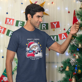 Camiseta Sleepy Santa Claus Barra de progreso de carga de e
