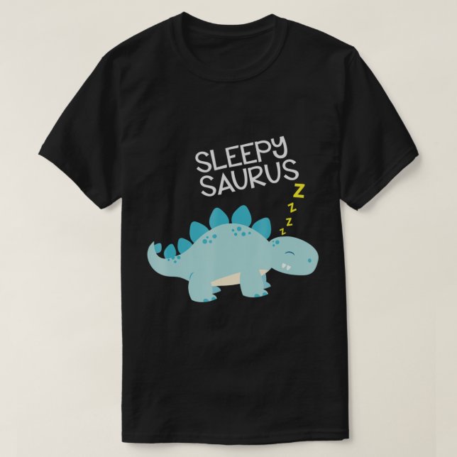 Camiseta Sleepy Saurus Dinosaur T-Shirt (Diseño del anverso)