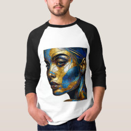 Camiseta Sleeve Raglan Tee Con Una Expresión De Arte -2