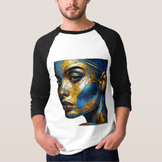 Camiseta Sleeve Raglan Tee Con Una Expresión De Arte -2