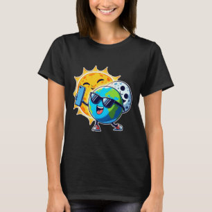Camiseta Slefie Earth Moon Sun Funny Eclipse Solar Total 20