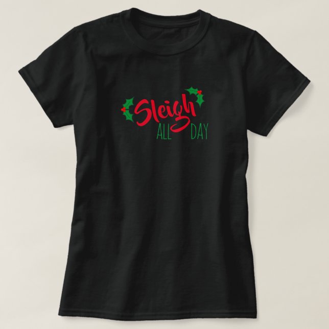 Camiseta "Sleigh" All Day Navidades (Diseño del anverso)