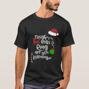 Camiseta Sleigh Bells Ring Cute Navidades Snowman Winter Ho