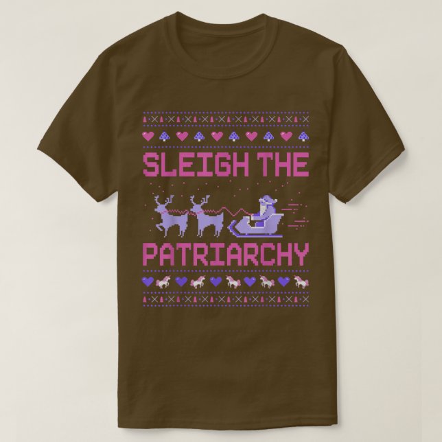 Camiseta Sleigh El Meme Feminista Patriarcado Feminismo Feo (Diseño del anverso)