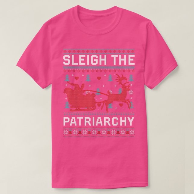 Camiseta Sleigh El Patriarcado Feminismo Feminista Fundados (Diseño del anverso)