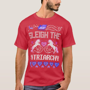 Camiseta Sleigh the patriarchyugly christmas jumper