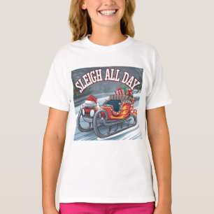 Camiseta Sleigh Todo el día: el Turbo Ride de Santa