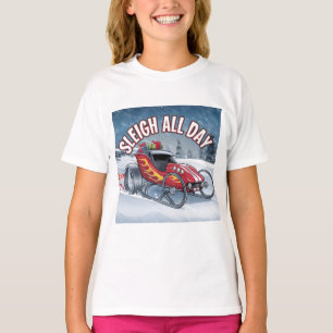 Camiseta Sleigh Todo el día: el Turbo Ride de Santa