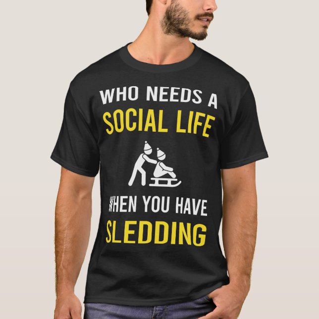 Camiseta Sleighging Sleighging de la Vida Social (Anverso)