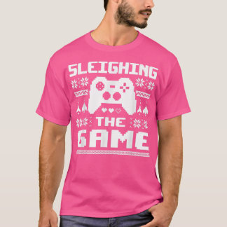 Camiseta Sleighing The Game Navidades Gamer Video Game T-Sh