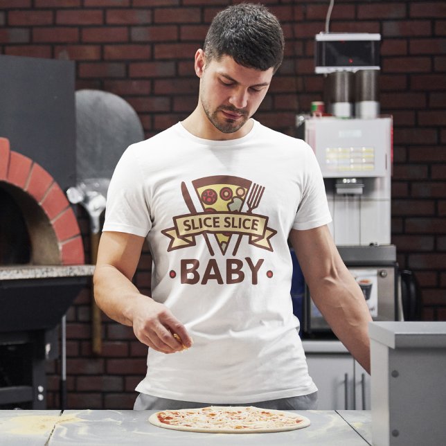 Camiseta Slice Slice Baby (Slice clice baby t-shirt pizza)