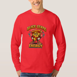 Camiseta Slice State Energy Retro Pizza Lover Funny Graphic
