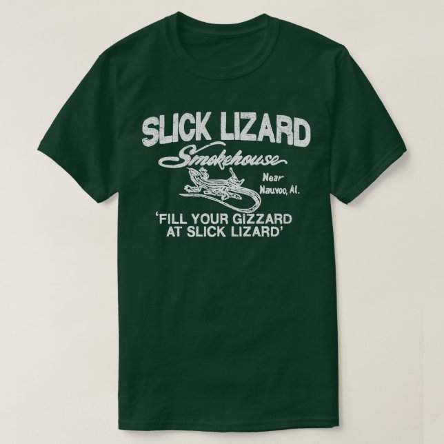 Camiseta Slick Lizard Smokehouse TShirt (Diseño del anverso)