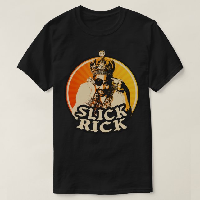 Camiseta Slick Rick 80's 90s Hip Hop (Diseño del anverso)