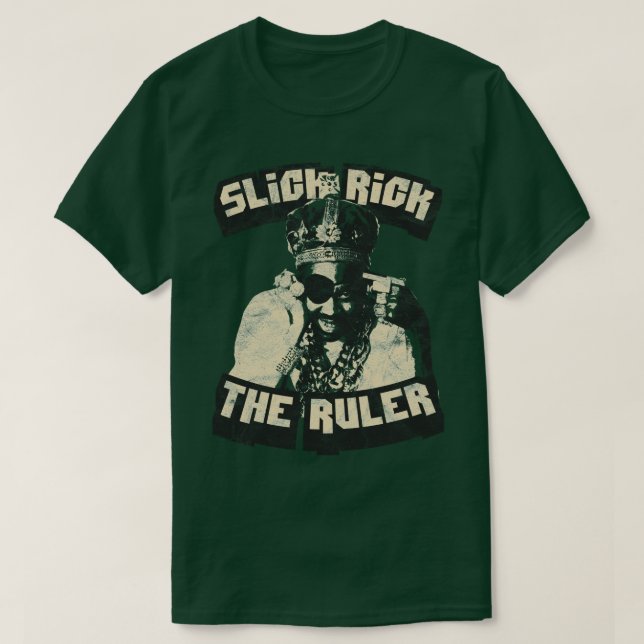 Camiseta Slick Rick Old School Hip Hop (Diseño del anverso)