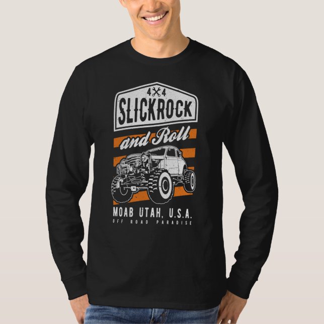 Camiseta Slickrock and Roll Moab Utah Offroad Rock Crawler  (Anverso)