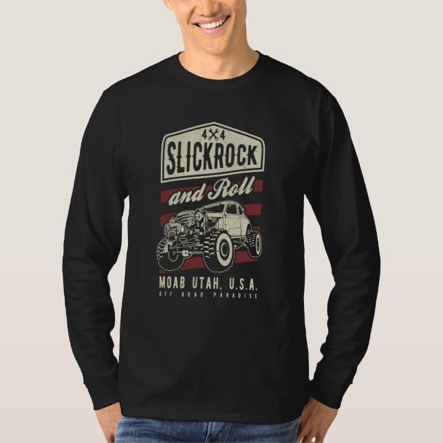 Camiseta Slickrock and Roll Moab Utah Offroad Rock Crawler  (Anverso)