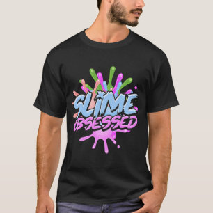 Camiseta Slime obsesionado con el cumpleaños delgado con lo